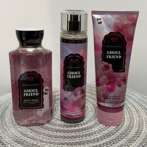 BBW Ghoul Friend Fragrance Mist, Body Cream and Body Wash Set of 3 NWT